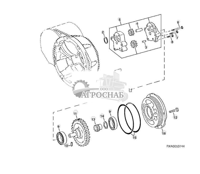 Transmission Charge Pump (12-Speed Syncro24-Speed PowrSync™) 